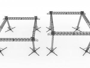 Stage Concert Truss 3D Model