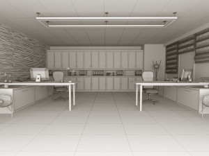 Interior Design Office 3D Model