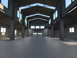 Warehouse Interior 3D-Modell