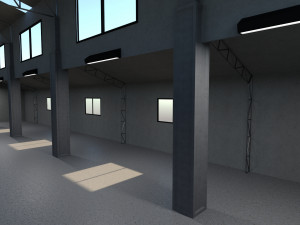 Warehouse Interior 3D-Modell