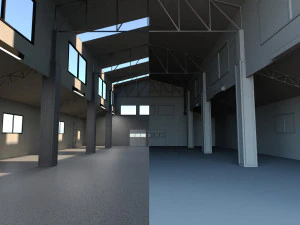 Warehouse Interior 3D Model