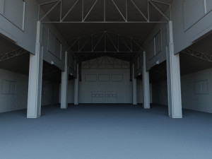 Warehouse Interior 3D-Modell