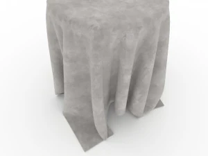 Tablecloth Low-poly 3D Model