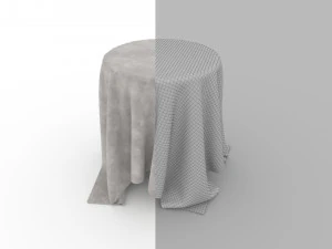 Tablecloth Low-poly 3D Model