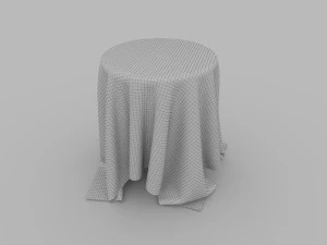 Tablecloth Low-poly 3D Model