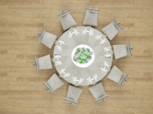 Wedding Dinner Table 3D 模型