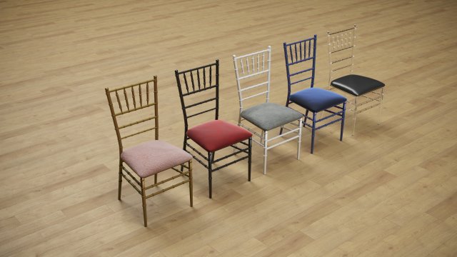 Tiffany Chair 3D मॉडल .c4d .max .obj .3ds .fbx .stl .blend 