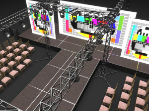 Fashion Show Catwalk 3D Model