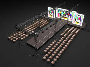 Passerella della sfilata di moda Modello 3D