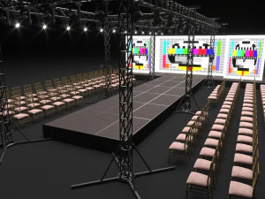 Passerella della sfilata di moda Modello 3D
