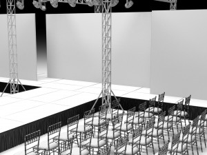 Fashion Show Catwalk 3D Model