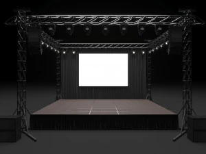 Concert Stage 3D Model