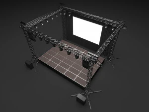 Concert Stage 3D Model