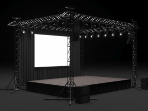 Concert Stage Modelo 3D