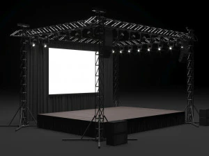 Concert Stage 3D Model