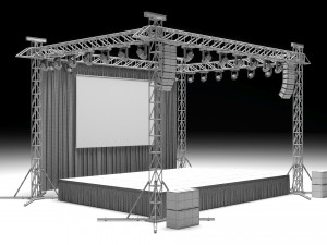 Concert Stage Modelo 3D