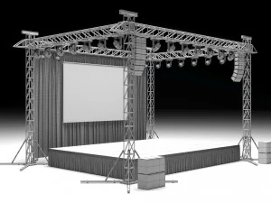 Concert Stage 3D Model