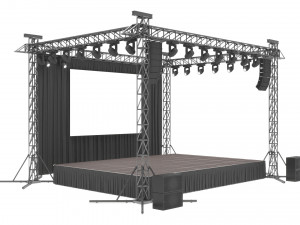 Concert Stage 3D मॉडल