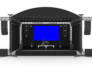 Concert Stage Modello 3D