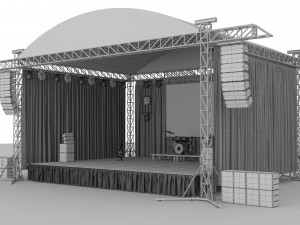 Concert Stage Modello 3D