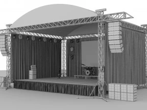 Concert Stage 3D Model