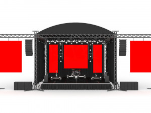 Concert Stage 3Dモデル