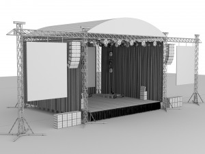 Concert Stage 3Dモデル