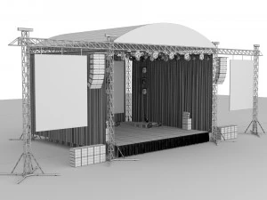 Concert Stage 3D Model