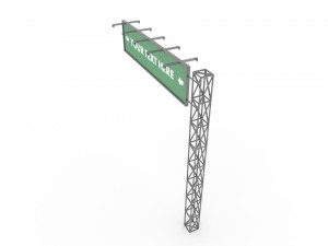 Traffic Sign Low-poly Model 3D
