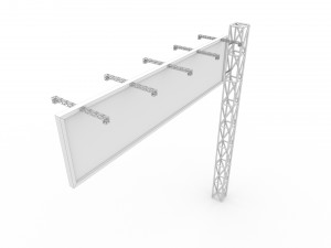 Traffic Sign Low-poly Model 3D