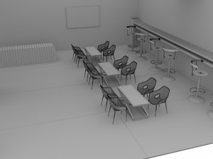 Green and Black Booth Exhibition Stand Stall 3D Model