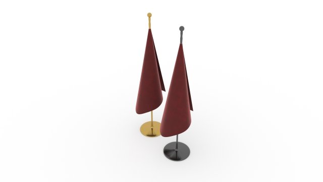Flagpoles Low-poly 3Dモデル .c4d .max .obj .3ds .fbx .stl .blend 
