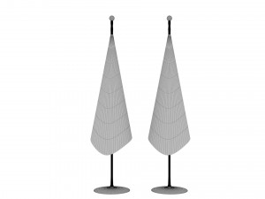 Flagpoles Low-poly 3Dモデル