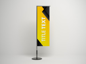 Banner Flags Low-poly Modelo 3D