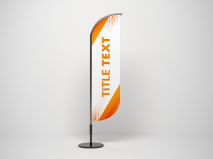Banner Flags Low-poly Modelo 3D