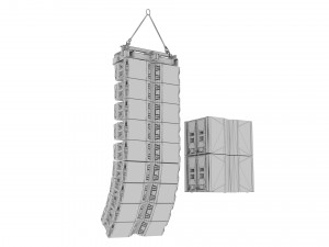 Concert Sound System Line Array JBL VTX V20 3D Model