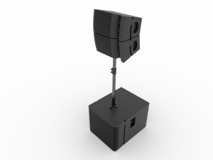 Concert Sound System Line Array JBL VRX 3D Model