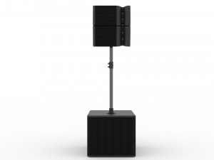 Concert Sound System Line Array JBL VRX 3D Model
