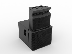 Concert Sound System Line Array JBL VRX 3D Model