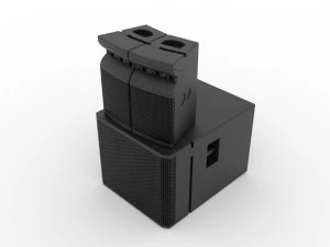 Concert Sound System Line Array JBL VRX 3D Model