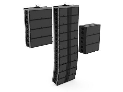 Concert Sound System Line Array Modello 3D
