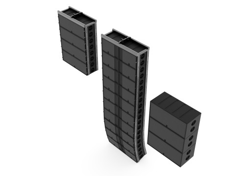 Concert Sound System Line Array Model 3D