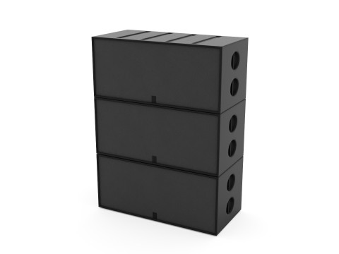 Concert Sound System Line Array Model 3D