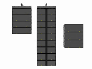 Concert Sound System Line Array L-Acoustics K1 Setup 3D Model