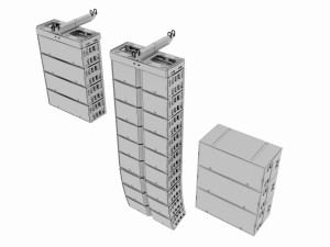 Concert Sound System Line Array L-Acoustics K1 Setup 3D Model