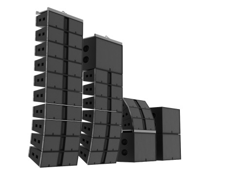 Concert Sound System Line Array Modelo 3D