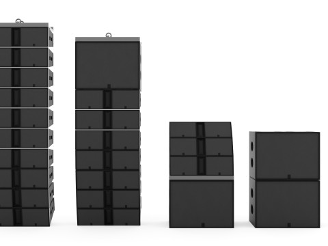 Concert Sound System Line Array 3D Model
