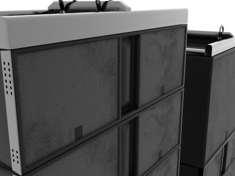 Concert Sound System Line Array 3D Model