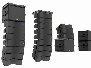 Concert Sound System Line Array L-Acoustics Kiva 2 Setup 3D Model