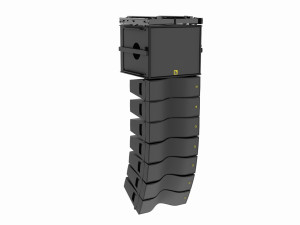 Concert Sound System Line Array L-Acoustics Kiva 2 Setup 3D Модель